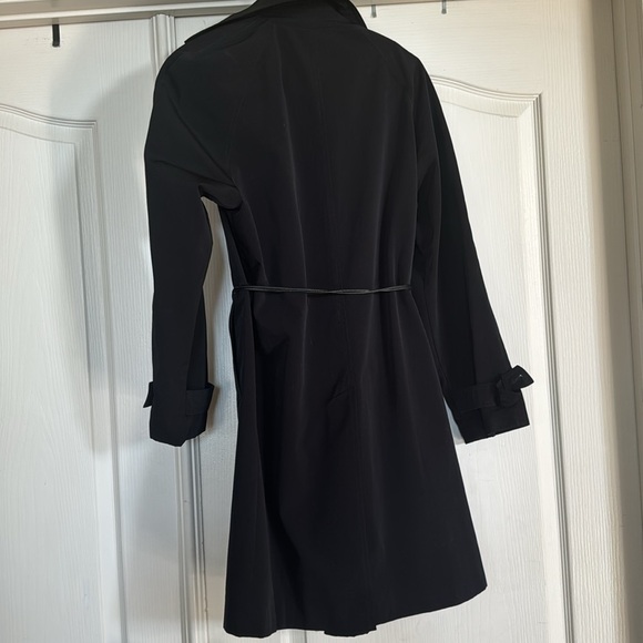 Liz Claiborne size small Black Trench Coat - Picture 6 of 12